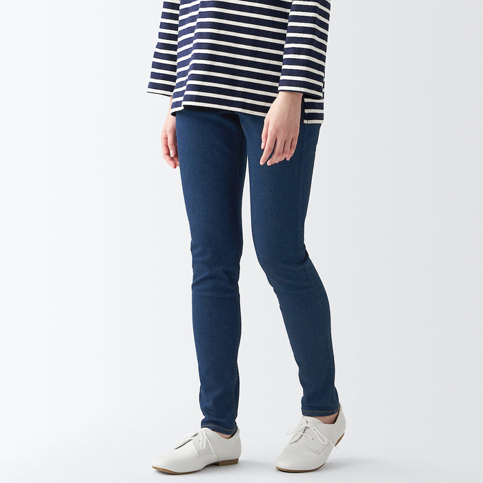 Muji Super Stretch Denim Skinny Jeans Damen Blau | KM1Y3E15D