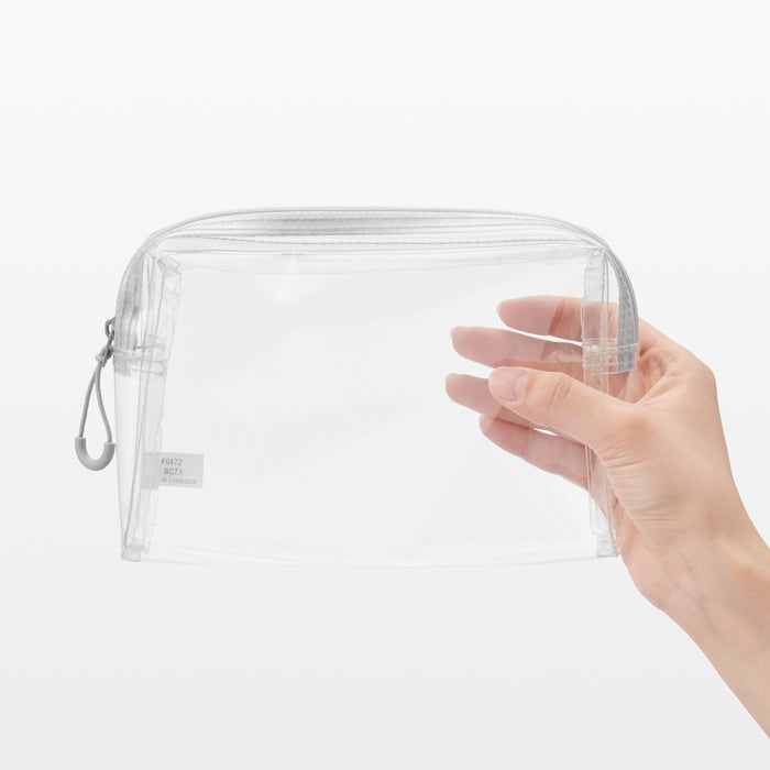 Muji TPU Clear Kulturbeutel Herren Weiß | CL4A8V37H
