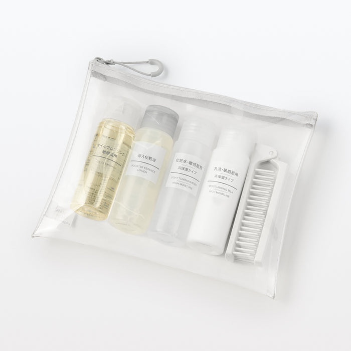 Muji TPU Clear Kulturbeutel Herren Weiß | OF9L1S24O