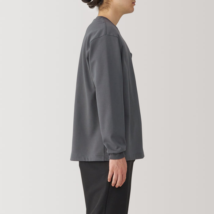 Muji Thermal Crew Neck Long Sleeve T-shirts Herren Grau | QM2H7O39C