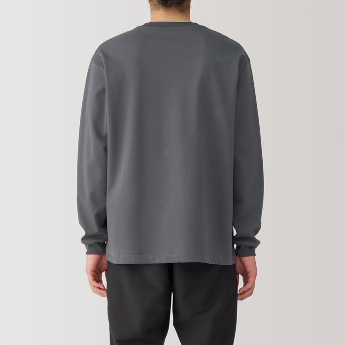 Muji Thermal Crew Neck Long Sleeve T-shirts Herren Grau | QM2H7O39C