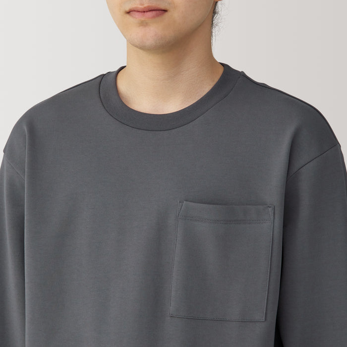 Muji Thermal Crew Neck Long Sleeve T-shirts Herren Grau | QM2H7O39C