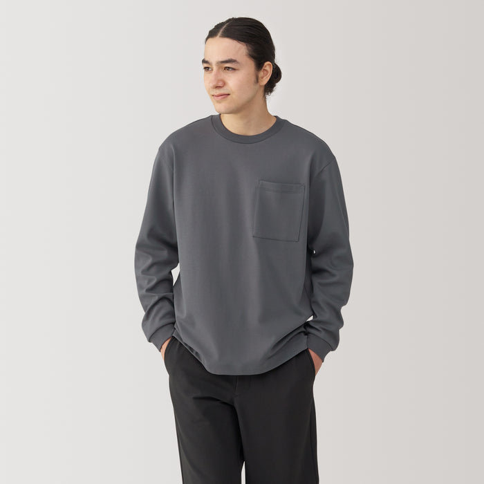Muji Thermal Crew Neck Long Sleeve T-shirts Herren Grau | QM2H7O39C