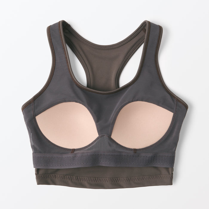 Muji UV Protection Quick Dry Sport BH Damen Schokolade | DY8O0S40B