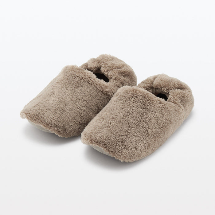 Muji Warm Fiber Room Hausschuhe Herren Beige | FH3X2O48P