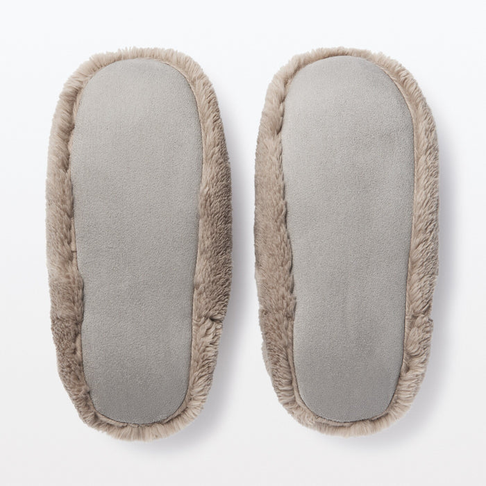Muji Warm Fiber Room Hausschuhe Herren Beige | FH3X2O48P