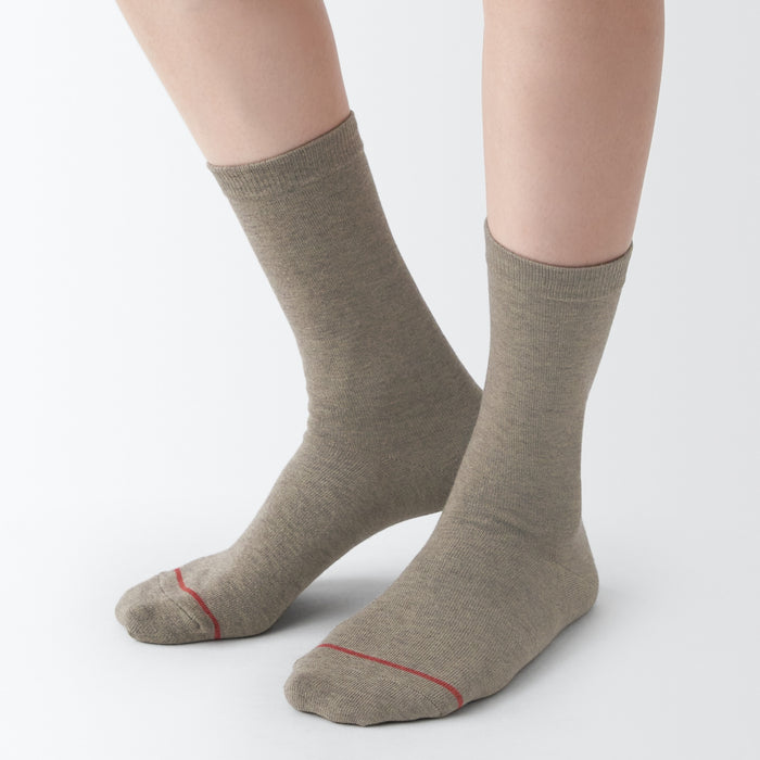 Muji Warm Pile Cotton Socken Damen Navy | MP8P4S23D