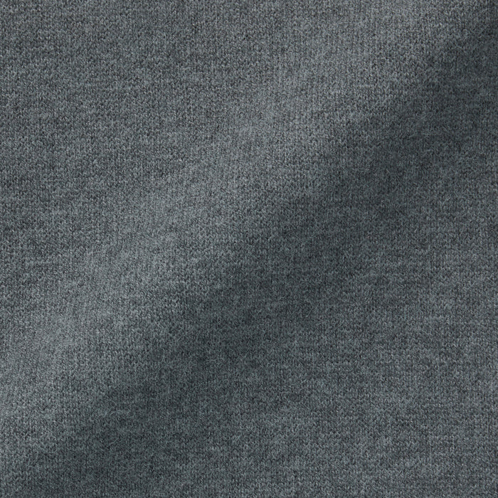 Muji Washable Milano Ribbed Half Zip Pullover Damen Grau | SA2A7C06D