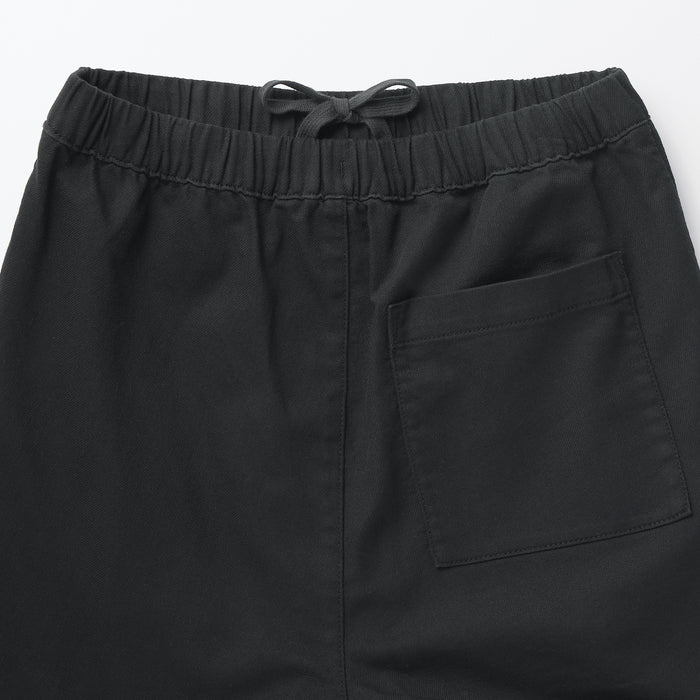 Muji Washed Denim Easy Tapered Hose Damen Schwarz | PL6Z5G34S