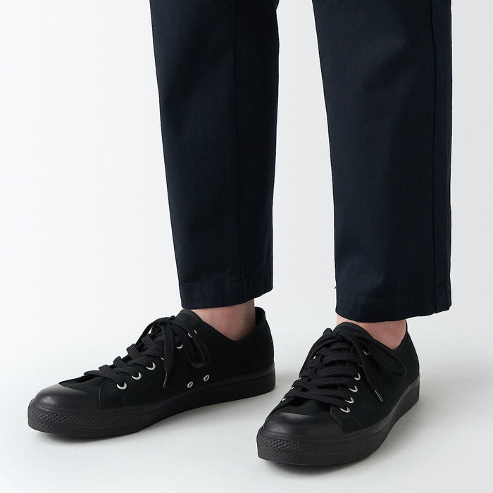 Muji Water Repellent Cushioned with Laces Sole Sneakers Damen Schwarz | BI9S7K86X