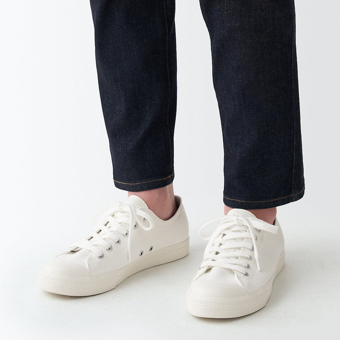 Muji Water Repellent Cushioned with Laces Sneakers Damen Weiß | SC2A8J13A