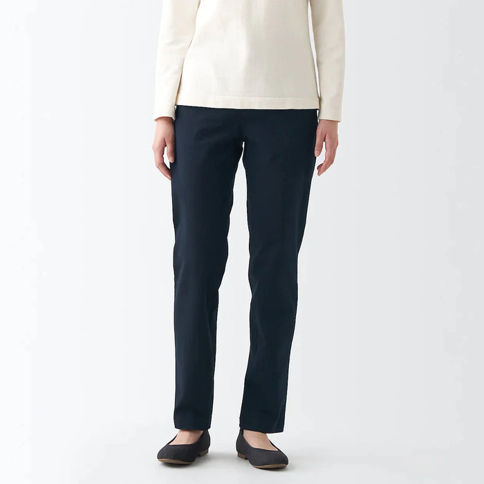 Muji Wo4-Way Stretch Chino Slim Tapered Hose Herren Navy | CV4Z2C58O