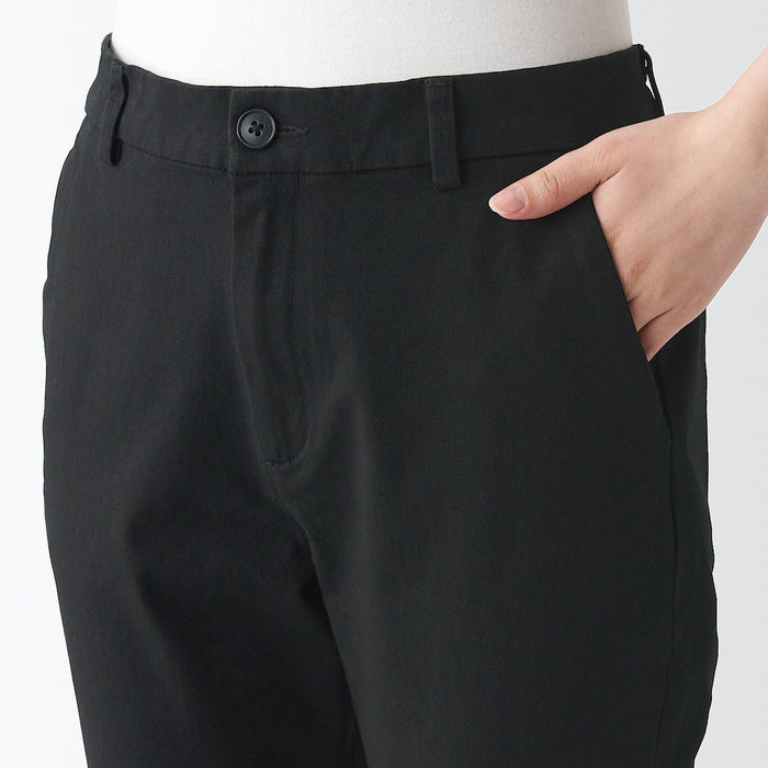 Muji Wo4-Way Stretch Chino Slim Tapered Hose Herren Schwarz | EM0C0K57P