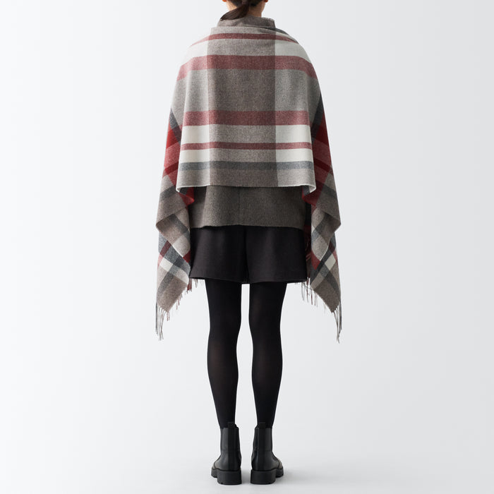 Muji Wool 2-way Large - Patterned Schal Herren Grau | KO3N1W88F