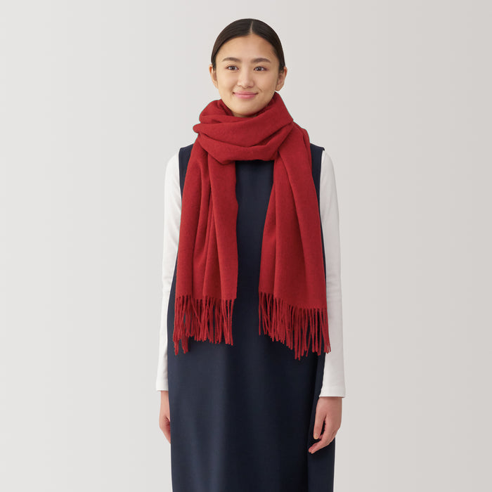 Muji Wool Blanket Schal Damen Rot | JV4B5A69Y