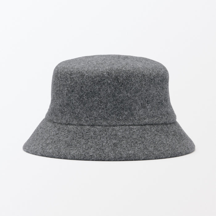 Muji Wool Eimer Hüte Damen Grau | EE4P8T41S
