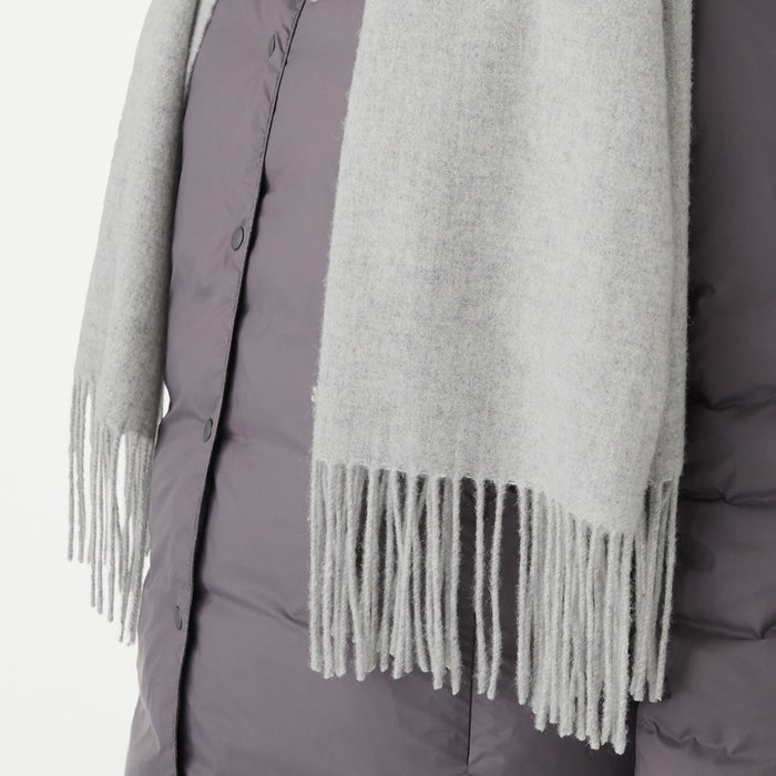 Muji Wool Woven 2 Way Large 60x200cm Schal Herren Beige | PY9Q0T42H